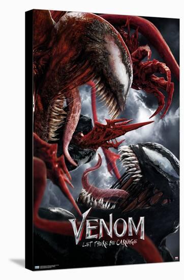 Marvel Venom: Let There be Carnage - Battle One Sheet-Trends International-Stretched Canvas