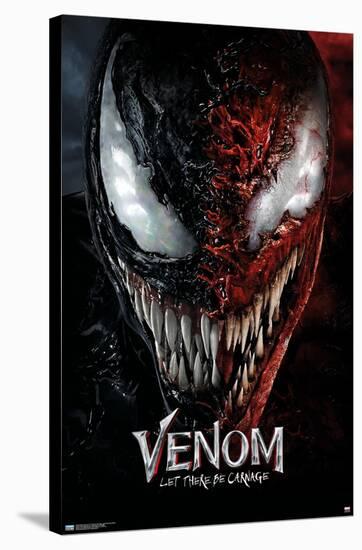 Marvel Venom: Let There be Carnage - Split Face One Sheet-Trends International-Stretched Canvas