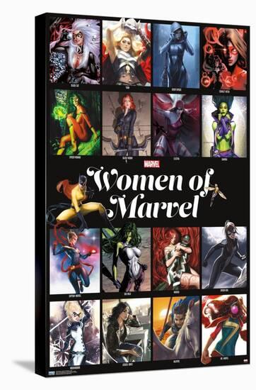 Marvel - Women of Marvel - Grid-Trends International-Stretched Canvas