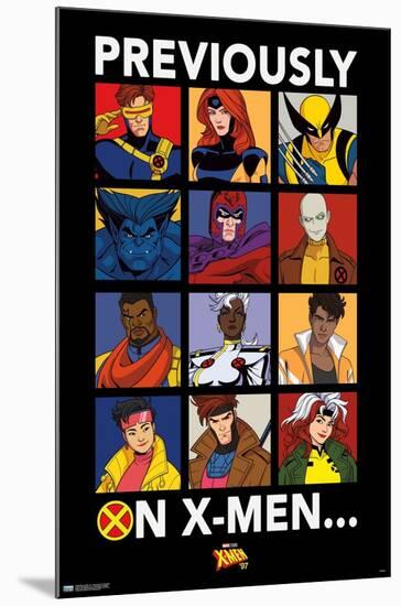 Marvel X-Men '97 - Previously On The X-Men-Trends International-Mounted Poster