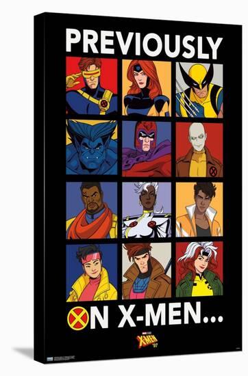 Marvel X-Men '97 - Previously On The X-Men-Trends International-Stretched Canvas