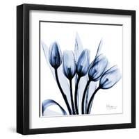 Marvelous Indigo Tulips-Albert Koetsier-Framed Art Print