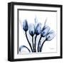 Marvelous Indigo Tulips-Albert Koetsier-Framed Art Print