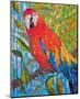 Marvelous Macaw-null-Mounted Art Print