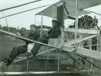Harvey Crawford in Biplane, 1912-Marvin Boland-Giclee Print