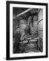 Marvin Sands and His Wife Operating their Own Laboratory for Wine Making-null-Framed Photographic Print