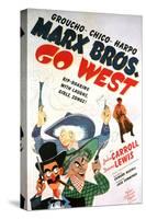 Marx Brothers Go West, 1940 "Go West" Directed by Edward Buzzell-null-Stretched Canvas