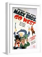 Marx Brothers Go West, 1940 "Go West" Directed by Edward Buzzell-null-Framed Giclee Print