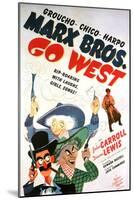 Marx Brothers Go West, 1940 "Go West" Directed by Edward Buzzell-null-Mounted Giclee Print