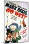Marx Brothers Go West, 1940 "Go West" Directed by Edward Buzzell-null-Mounted Giclee Print