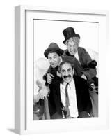 Marx Brothers - Groucho Marx, Chico Marx, Harpo Marx, 1936-null-Framed Photo