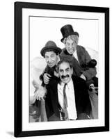 Marx Brothers - Groucho Marx, Chico Marx, Harpo Marx, 1936-null-Framed Photo