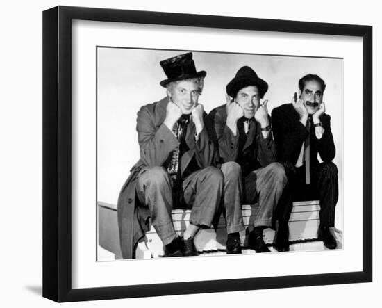 Marx Brothers - Harpo Marx, Chico Marx, Groucho Marx-null-Framed Photo