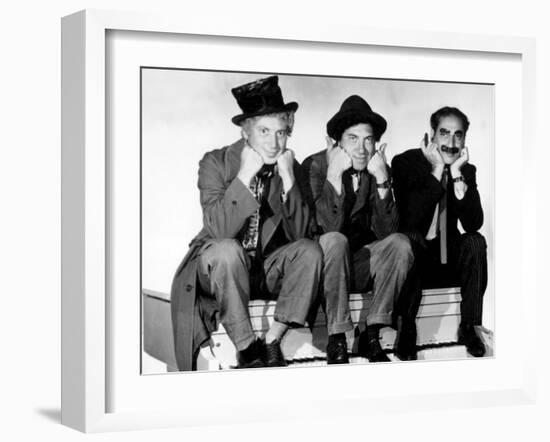 Marx Brothers - Harpo Marx, Chico Marx, Groucho Marx-null-Framed Photo