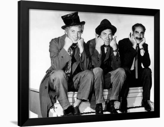 Marx Brothers - Harpo Marx, Chico Marx, Groucho Marx-null-Framed Photo