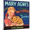 Mary Agnes Brand Louisiana Sweet Potatoes, Porto Rican Yams-null-Mounted Art Print