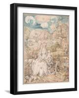 Mary Among a Multitude of Animals, Ca 1503-Albrecht Dürer-Framed Giclee Print