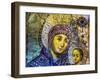 Mary and Jesus Icon, Greek Orthodox Church of the Nativity Altar Nave, Bethlehem, Palestine-William Perry-Framed Photographic Print