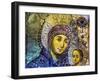 Mary and Jesus Icon, Greek Orthodox Church of the Nativity Altar Nave, Bethlehem, Palestine-William Perry-Framed Photographic Print