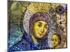 Mary and Jesus Icon, Greek Orthodox Church of the Nativity Altar Nave, Bethlehem, Palestine-William Perry-Mounted Photographic Print