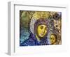 Mary and Jesus Icon, Greek Orthodox Church of the Nativity Altar Nave, Bethlehem, Palestine-William Perry-Framed Photographic Print