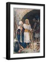 Mary and Jesus, Illustration from 'Women of the Bible', Published by the Religious Tract Society,…-Harold Copping-Framed Giclee Print