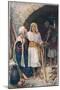 Mary and Jesus, Illustration from 'Women of the Bible', Published by the Religious Tract Society,…-Harold Copping-Mounted Giclee Print