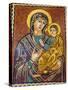 Mary and Jesus Mosaic, Saint George's Greek Orthodox Church, Madaba, Jordan.-William Perry-Stretched Canvas