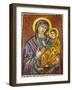 Mary and Jesus Mosaic, Saint George's Greek Orthodox Church, Madaba, Jordan.-William Perry-Framed Photographic Print