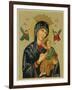 Mary and Jesus with Attendant Angels as Depicted in a Russian Icon-null-Framed Photographic Print