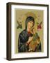 Mary and Jesus with Attendant Angels as Depicted in a Russian Icon-null-Framed Photographic Print