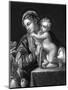 Mary and Jesus-Annibale Carracci-Mounted Art Print