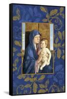 mary and jesus-Maria Trad-Framed Stretched Canvas