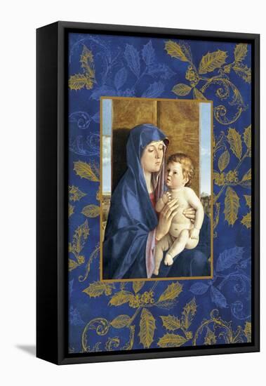 mary and jesus-Maria Trad-Framed Stretched Canvas