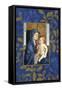 mary and jesus-Maria Trad-Framed Stretched Canvas