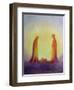 Mary and Joseph Look with Faith on the Child Jesus at His Nativity, 1995-Elizabeth Wang-Framed Giclee Print