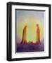 Mary and Joseph Look with Faith on the Child Jesus at His Nativity, 1995-Elizabeth Wang-Framed Giclee Print