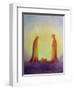 Mary and Joseph Look with Faith on the Child Jesus at His Nativity, 1995-Elizabeth Wang-Framed Giclee Print