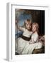 Mary and Louise Kent, C.1784-84-George Romney-Framed Giclee Print