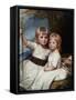 Mary and Louise Kent, C.1784-84-George Romney-Framed Stretched Canvas