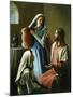 Mary and Martha-David Lindsley-Mounted Giclee Print