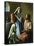 Mary and Martha-David Lindsley-Stretched Canvas