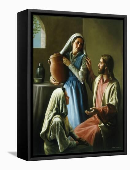 Mary and Martha-David Lindsley-Framed Stretched Canvas