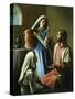 Mary and Martha-David Lindsley-Stretched Canvas