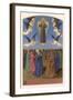 Mary and the Apostles Watch in Amazement as Jesus Returns to Heaven-Jean Fouquet-Framed Art Print