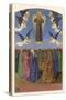 Mary and the Apostles Watch in Amazement as Jesus Returns to Heaven-Jean Fouquet-Stretched Canvas