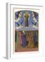 Mary and the Apostles Watch in Amazement as Jesus Returns to Heaven-Jean Fouquet-Framed Art Print