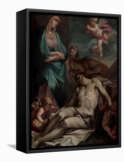 Mary and the Dead Christ-Antonio Balestra-Framed Stretched Canvas