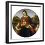 Mary and the Infant Christ and John the Baptist (Madonna Terranuova), about 1505-Raphael-Framed Giclee Print