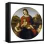Mary and the Infant Christ and John the Baptist (Madonna Terranuova), about 1505-Raphael-Framed Stretched Canvas
